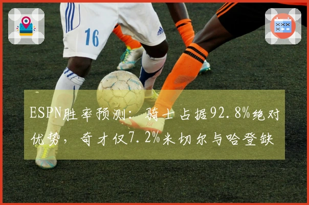 ESPN胜率预测：骑士占据92.8%绝对优势，奇才仅7.2%米切尔与哈登缺阵！